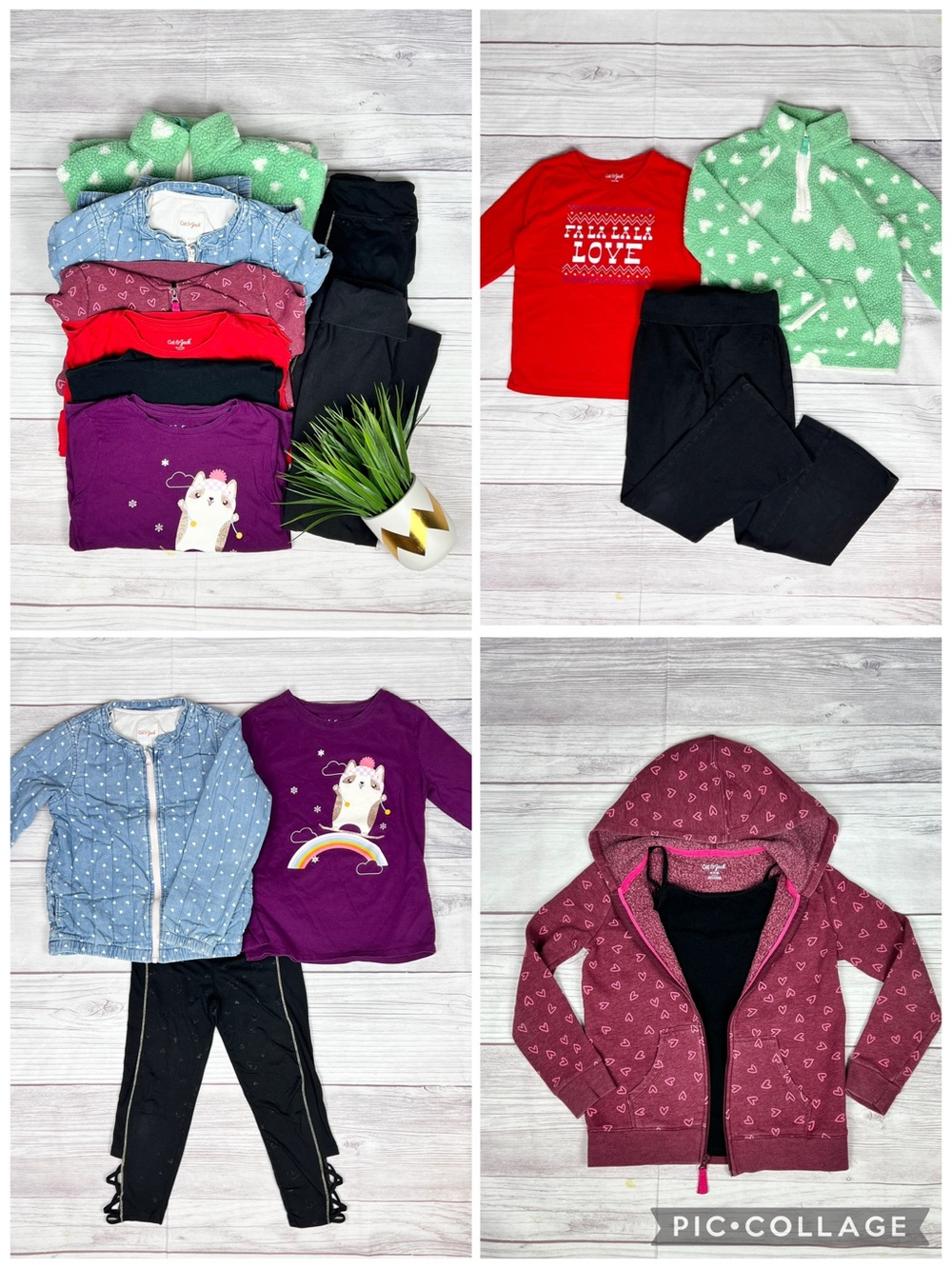 Cat Jack Art Class Shosh Size 8 Girls Fall Winter Clothes Lot Bundle 8pc